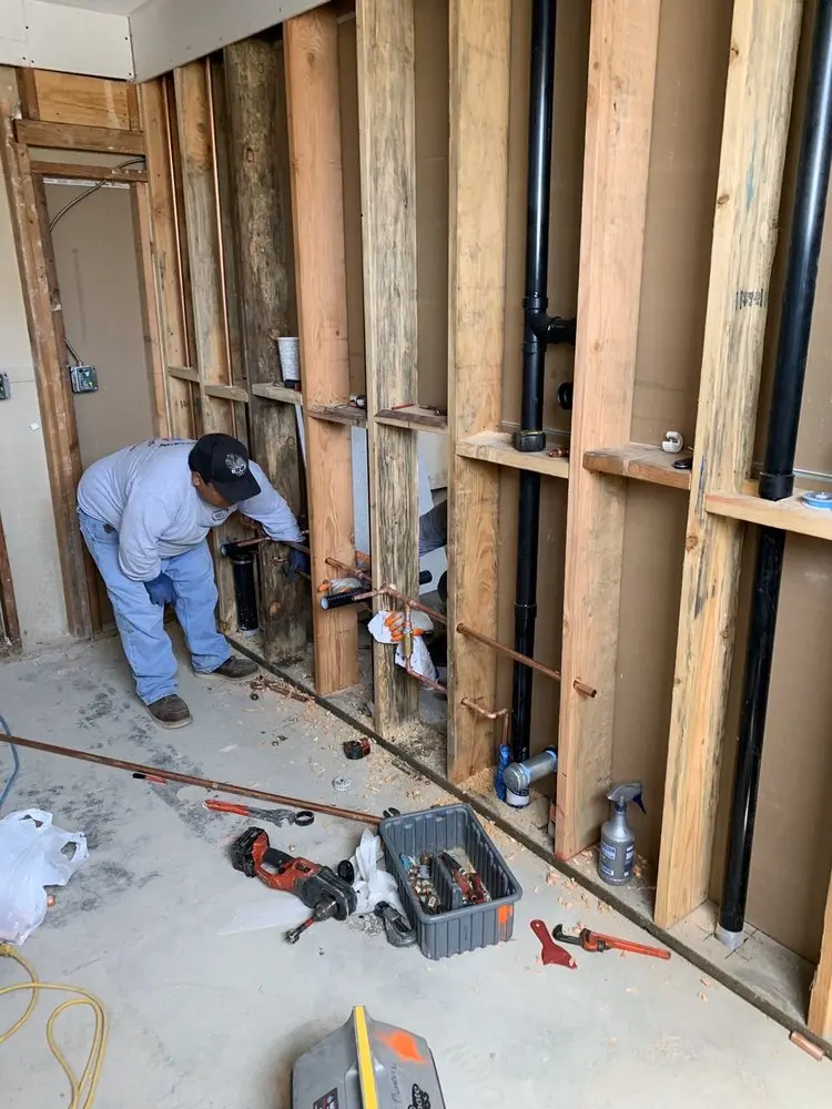 Commercial rough-in plumbing for Water Heater Replacement in Sunset Lake